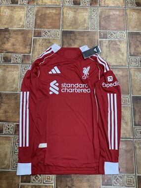 Adidas Liverpool 2025/26 Long Sleeve Player Jersey Size M